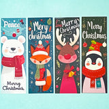 fox polar bear reindeer penguin long tall sticker stickers seal seals uk cute kawaii christmas festive packaging supplies uk cute kawaii bag seals food fun 