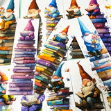 gnome gnomes elf elfs gonk gonks cue kawaii card cardboard bookmark book mark marks bookmarks uk stationery shop store fun gift gifts colourful reading book books tower towers of set of 3