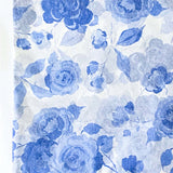 garden flower flowers plant plants cute kawaii tissue paper sheet sheets pack of 2 colourful pretty  uk stationery gift gifts wrap wrapping packaging supplies  pattern patterned blue roses roses floral white 