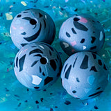 silicone halloween spooky bead beads cute kawaii large jumbo big 15mm 18mm round purple lilac black grey teal patterned spacer spacers disc bean make your own pen jewellery set gift gifts build it creative bundle uk craft supplies shop store