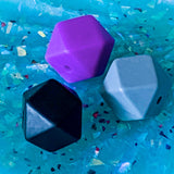 silicone halloween spooky bead beads cute kawaii large jumbo big 15mm 18mm round purple lilac black grey teal patterned spacer spacers disc bean make your own pen jewellery set gift gifts build it creative bundle uk craft supplies shop store