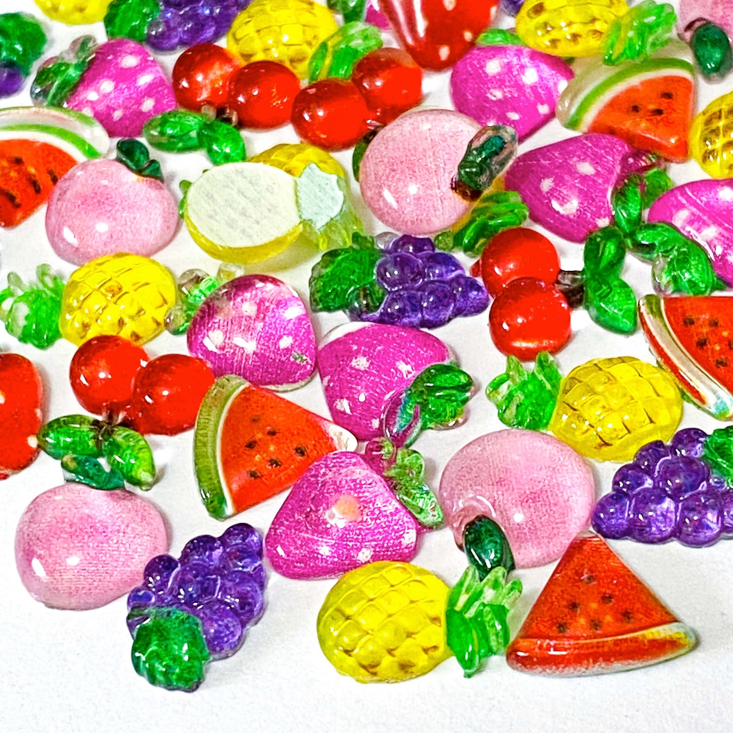 mini small fruit fruits resin acrylic fb fbs flatback flatbacks flat back backs embellishments uk cute kawaii glossy shiny nail art tiny small little 8mm 9mm 10mm 11mm 12mm craft supplies shop store