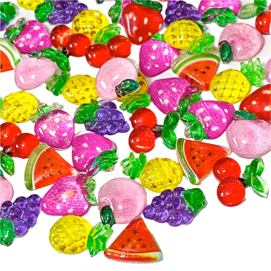 mini small fruit fruits resin acrylic fb fbs flatback flatbacks flat back backs embellishments uk cute kawaii glossy shiny nail art tiny small little 8mm 9mm 10mm 11mm 12mm craft supplies shop store