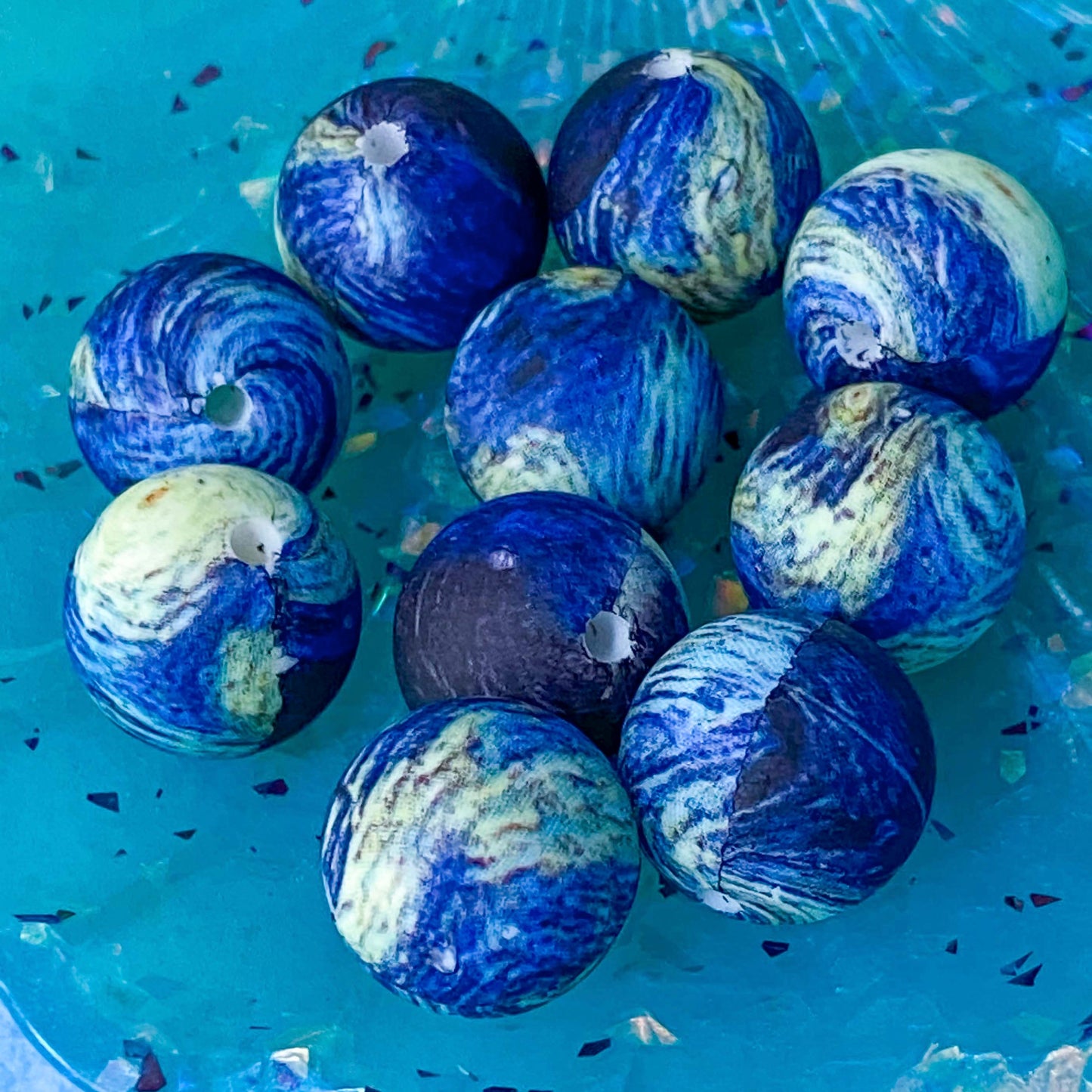 silicone star stars moon moons sky night skies galaxy bead beads jumbo very large uk cute kawaii beaded jewellery making pen pens build your own craft supplies gift gifts shop store crafts blue yellow swirl swirly