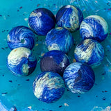 silicone star stars moon moons sky night skies galaxy bead beads jumbo very large uk cute kawaii beaded jewellery making pen pens build your own craft supplies gift gifts shop store crafts blue yellow swirl swirly