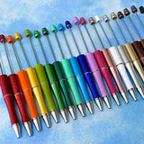 pen base bases blank blanks build your own pens beaded cute kawaii stationery gift gifts metallic pearl glitter glittery uk bright colours colourful