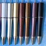 pen base bases blank blanks build your own pens beaded cute kawaii stationery gift gifts metallic pearl glitter glittery uk bright colours colourful