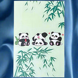 kawaii japanese panda pandas postcard postcards card post cards greetings individual cute kawaii stationery shop store uk green blue black and white bright colourful present gift gifts