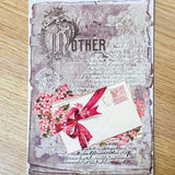 mother mother's day mothering sunday card cards postcard postcards greetings post card uk cute kawaii floral rose roses pretty sticker stickers seals envelopes kraft vintage style retro victorian antique bargain hydrangea blue pink red purple lilac