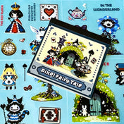 pixel alice sticker book with cute kawaii designs
