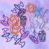 colourful jumbo large big paper clip clips paperclip paperclips halloween spooky uk cute kawaii stationery gift gifts shop store bat bats ghost ghosts pumpkin pumpkins coffin coffins witch witches hat hats purple blue orange white black magenta purple 