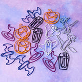 colourful jumbo large big paper clip clips paperclip paperclips halloween spooky uk cute kawaii stationery gift gifts shop store bat bats ghost ghosts pumpkin pumpkins coffin coffins witch witches hat hats purple blue orange white black magenta purple 