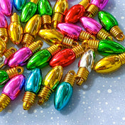 bauble baubles drop long metallic foil foiled christmas festive charms charm pendant pendants acrylic ornaments uk cute kawaii screw bulb bulbs gold silver red cerise green blue pretty bright jewellery findings