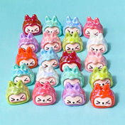 crazy funny bunny bunnies rabbit rabbits head heads bead beads acrylic lustre pearl pearly ab iridescent coating 17mm large big chunky colourful craft supplies shop store uk bright make your own beaded pen pens jewellery