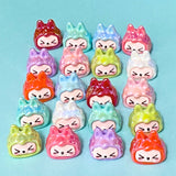 crazy funny bunny bunnies rabbit rabbits head heads bead beads acrylic lustre pearl pearly ab iridescent coating 17mm large big chunky colourful craft supplies shop store uk bright make your own beaded pen pens jewellery
