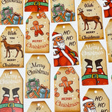 KRAFT CHRISTMAS Gift Tags x 12