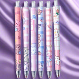 pink cute kawaii bear bears and bunny bunnies rabbit rabbits pink pretty slim pen pens black gel ink fineline uk stationery spring gift gifts purple lilac click japanese