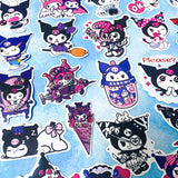 KUROMI BUNNY Laptop / Decorative Stickers Satin Large Sticker Pack 10