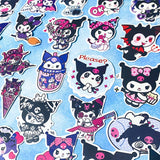 KUROMI BUNNY Laptop / Decorative Stickers Satin Large Sticker Pack 10