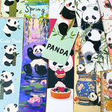 panda pandas bear bears cute kawaii card bookmark bookmarks book mark marks reading books gift gifts set present uk stationery pretty fun 3