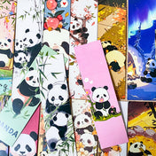 panda pandas bear bears cute kawaii card bookmark bookmarks book mark marks reading books gift gifts set present uk stationery pretty fun 3