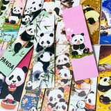panda pandas bear bears cute kawaii card bookmark bookmarks book mark marks reading books gift gifts set present uk stationery pretty fun 3