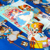 large nutcracker- inspired clear PET sticker pack featuring ballet princess illustrations, toy soldiers, ribbons, clocks and ornate storybook artwork in blue and gold tones with red.