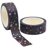 halloween washi tape tapes 10m rolls big long uk cute kawaii craft supplies stationery shop store pink bat bats ghost ghosts spooky floral dark black old foil foiled tapes autumn 