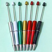 pen base bases blank blanks for christmas festive beaded pen pens cute kawaii craft supplies shop store uk stationery lover gold silver white sparkly glitter green red glittery black refills make your own kit equipment gift gfits metallic