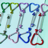 large big chunky metallic metal heart hearts blank blanks base for keyring keyring key ring keychain clip clips uk cute kawaii craft supplies beaded making bead jewellery gift gifts