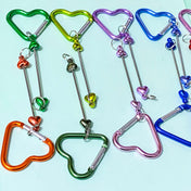 large big chunky metallic metal heart hearts blank blanks base for keyring keyring key ring keychain clip clips uk cute kawaii craft supplies beaded making bead jewellery gift gifts