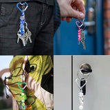 large big chunky metallic metal heart hearts blank blanks base for keyring keyring key ring keychain clip clips uk cute kawaii craft supplies beaded making bead jewellery gift gifts