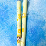 bee bees honey girl cute kawaii yellow lemon white pen pens click top slim slimline black ink gel gels fineline fine line uk stationery shop store gift gifts orange cream spring springtime summer