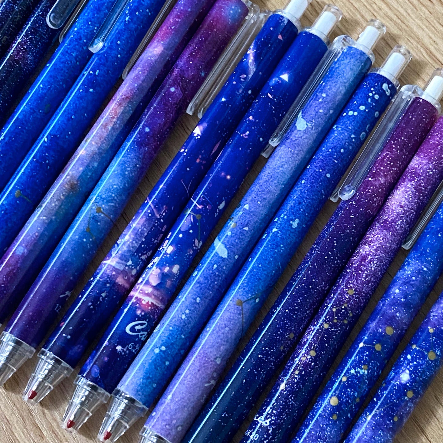 star sign signs constellation galaxy zodiac pen pens black gel ink click slim pretty kawaii cute stationery uk gift gifts planner addict shop store blue lilac red gold purple navy