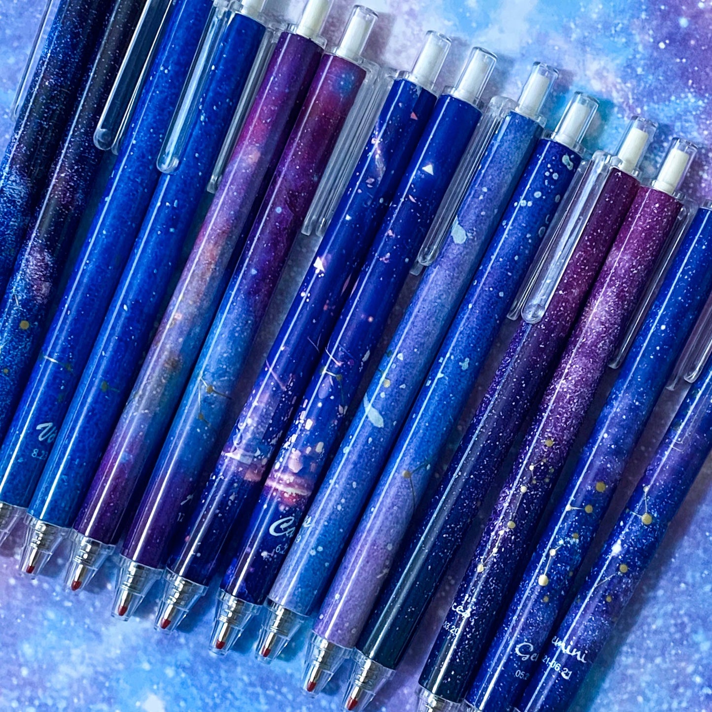 Sale just 80p! STAR SIGN BLACK GEL INK Zodiac Click PEN
