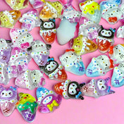 nail art deco decals uk cute kawaii sanrio hello kitty pompompurin pochacho kuromi melody bunny small mini 11mm 12mm acrylic flatback flat back fb fbs flatbacks embellishments colourful ice-cream ices icecream sweets craft supplies shop store 