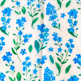 forget me not flower lfowers floral blue turquoise pattern tissue paper sheet sheets uk cute kawaii pretty packaging supplies shop store green bargain gift gifts wrap wrapping