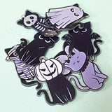 black and white cat cats jumbo very large charm charms pendant pendants acrylic cute kawaii halloween spooky craft supplies shop uk store mummy skeleton bat ghost pumpkin