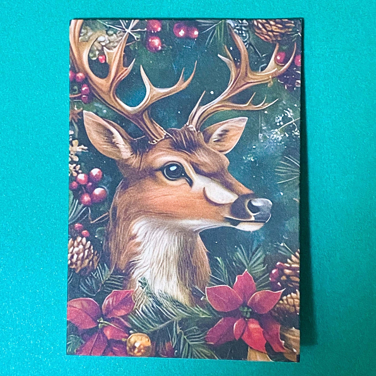 christmas animal animals woodland festive blank greetings card cards uk cute kawaii envelope kraft brown envelopes kitten kittens puppy dog dogs deer baby stag rabbit bunny fox foxes matte cards stationery shop store