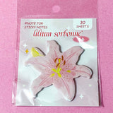 pretty pink flower flowers floral memo memos sticky note notes pad spring pastel cute kawaii uk stationery shop store planner supplies addict addicts camellia rose lily blossom 