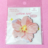 pretty pink flower flowers floral memo memos sticky note notes pad spring pastel cute kawaii uk stationery shop store planner supplies addict addicts camellia rose lily blossom 