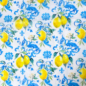 beautiful yellow lemon lemons fruit fruits floral pattern blue ornate tissue paper sheet sheets fine light papers uk cute kawaii stationery packaging supplies shop store summer gift gifts wrap wrapping