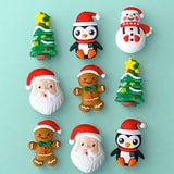 christmas silicone jumbo pen pens topper toppers bead beads big large gingerbread men men santa claus fathwr festive penguin penguins tree trees snowman snowmen beaded jewellery making uk cute kawaii craft supplies shop store gift gifts build make your own keyring keyrings
