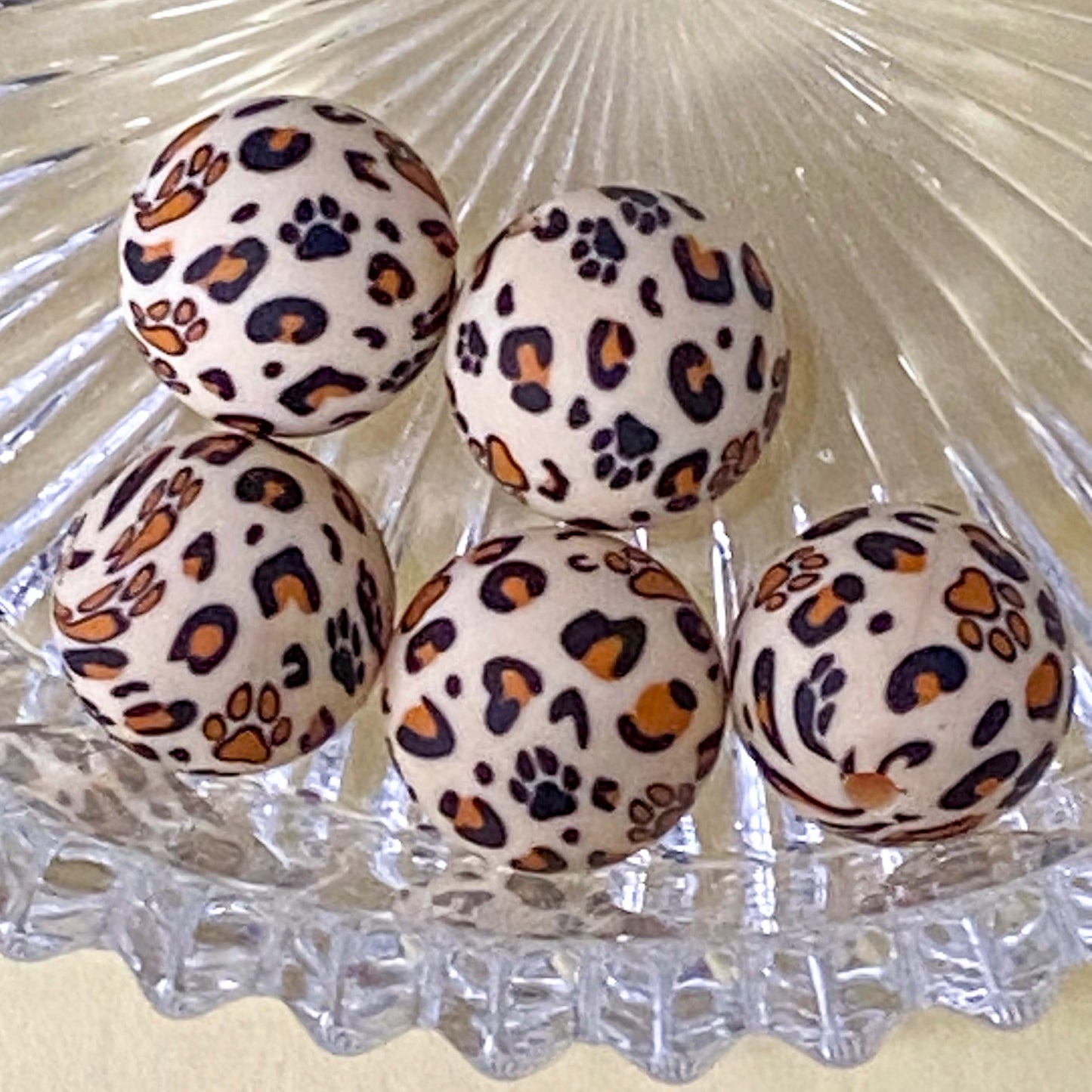 WILD ANIMALS SILICONE & WOOD BEADS -TIGER PANDA ELEPHANT COW GIRAFFE LION