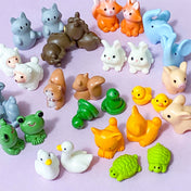 colourful animal figure figures figurines miniature miniatures animals cute kawaii resin 3d models cat kitten rabbit frog dog puppy turtle duck goose squirrel fox horse chick snake little small mini dolls house elephant