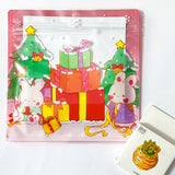 large big jumbo cello plastic bag bags re-sealable ziplock re sealable christmas festive pretty fun cute kawaii bunny rabbit rabbits bunnies pink red blue green uk stationery packaging supplies shop store gift gifts