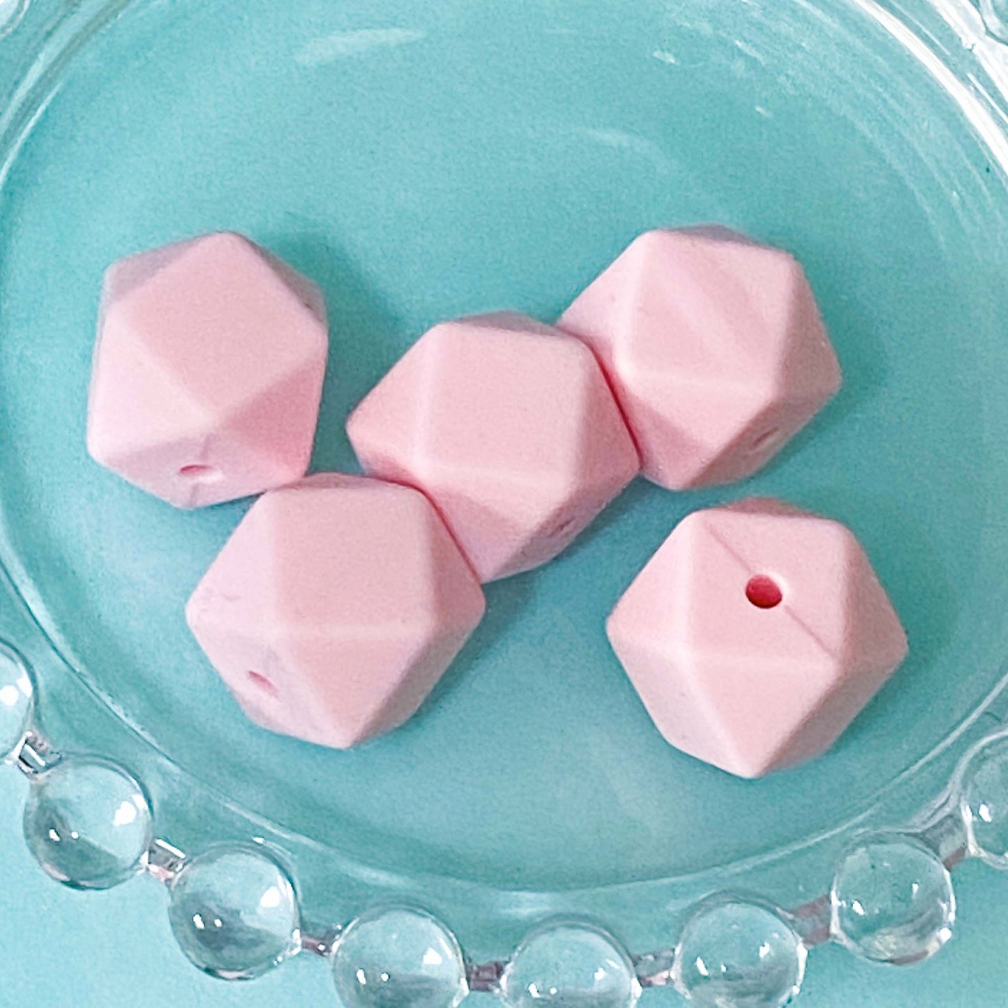 pale light pink white and dark chocolate brown silicone bead beads patterned 15mm 40mm chunky large big huge christmas festive make your own beaded pen pens jewellery set uk craft supplies shop store soft gingerbread men man house cottage
