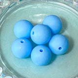 pale light blue and lilac purple turquoise unicorn unicorns silicone bead beads chunky large big jumbo 15mm 37mm uk cute kawaii craft supplies shops store crafts make your own beaded pen pens jewellery fun pretty