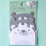 trio triple 3 memo memos sticky note notes pad cute kawaii animal animals stationery shop store uk pink pig pigs bunny rabbit rabbits bear bears fox foxes corgi moshi