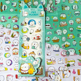 cute kawaii white bear bears polar animal animals clear plastic pet sticker stickers sheet sheets uk stationery supplies shop store planner addict addicts fun planet